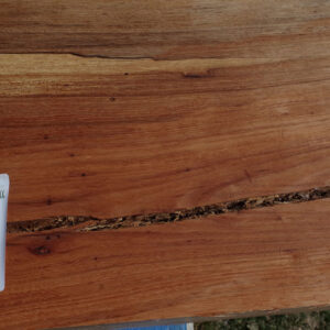 Live Edge Pecan Wood Fireplace Mantel PEM-045 Grain Detail