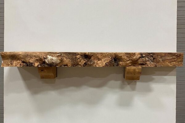 Live Edge Pecan Mantel PEM-081 - Image 2