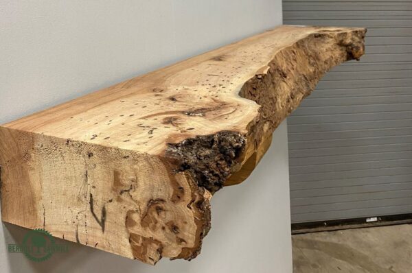 Live Edge Pecan Mantel PEM-074 - Image 3