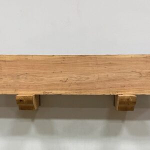 Milled Edge Pecan Wood Fireplace Mantel - Top PEM-052