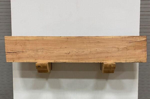 Milled Edge Pecan Wood Fireplace Mantel - Top PEM-052