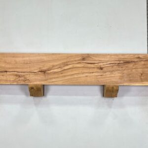 Milled Edge Pecan Wood Fireplace Mantel - Top PEM-124