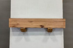 Live Edge Pecan Fireplace Mantel - Top PEM 209