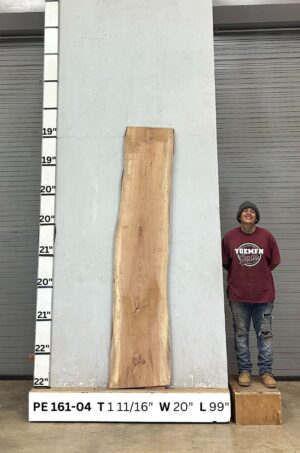 Live Edge Pecan Wood Slab - Front PE-161-04
