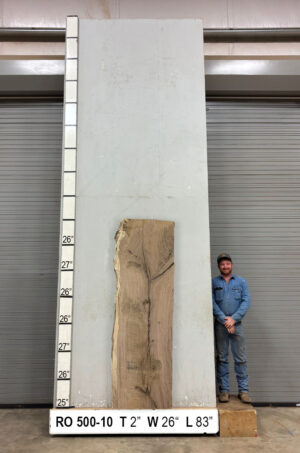 Live Edge Red Oak Wood Slab - Front RO500-10