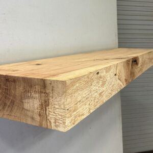 Milled Edge Pecan Fireplace Mantel - Side PEM-199