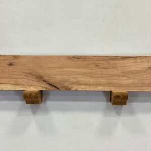 Milled Edge Pecan Fireplace Mantel - Top PEM-199
