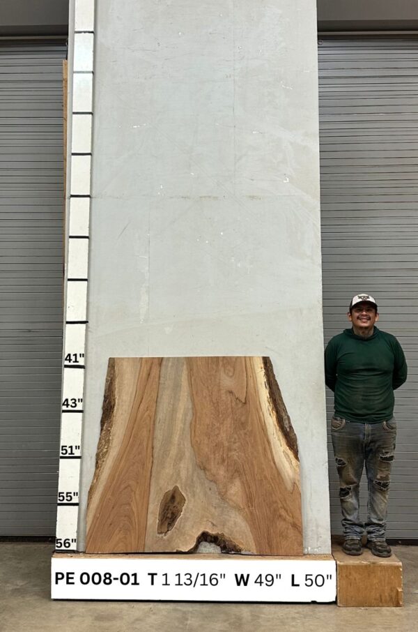 Live Edge Pecan Slab PE 008-01 - Image 2