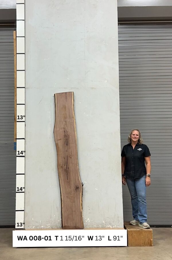 Live Edge Walnut Wood Slab - Back WA 008-01