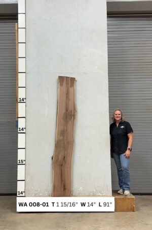 Live Edge Walnut Wood Slab - Front WA-008-01