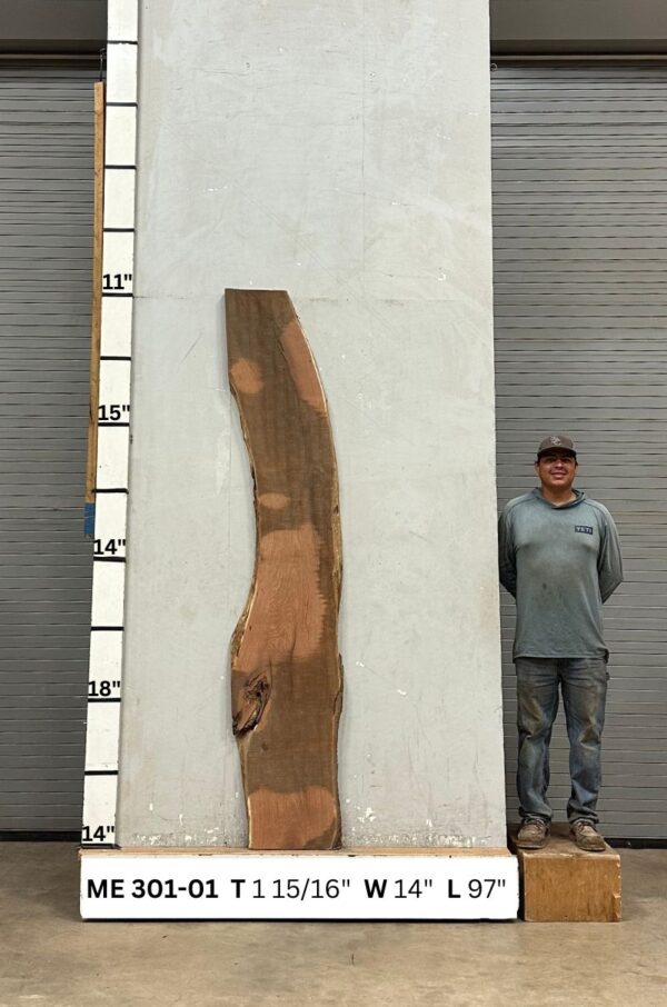 Live Edge Mesquite Wood Slab - Back ME-301-01