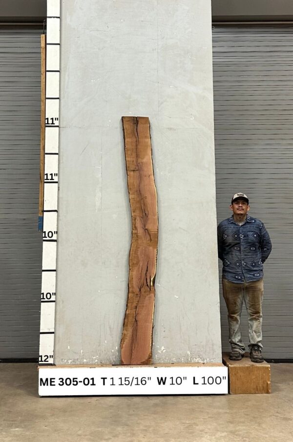 Live Edge Mesquite Wood Slab - Front Me-305-01