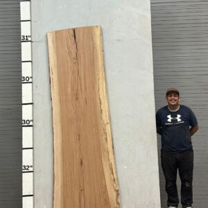 Live Edge Pecan Wood Slab - Back PE-009-01