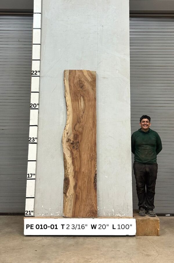 Live Edge Pecan Slab PE 010-01 - Image 2
