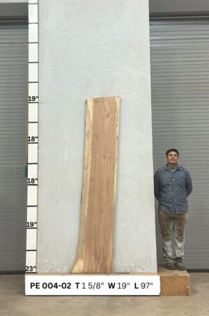 Live Edge Pecan Slab PE 004-02