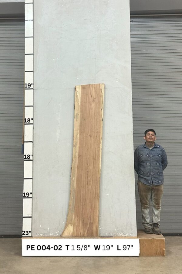 Live Edge Pecan Slab PE 004-02