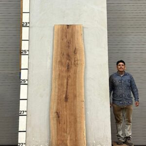 Live Edge Pecan Wood Slab - Front PE-006-01