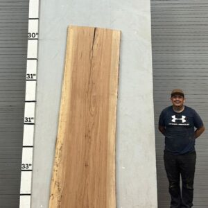 Live Edge Pecan Wood Slab - Front PE-009-01