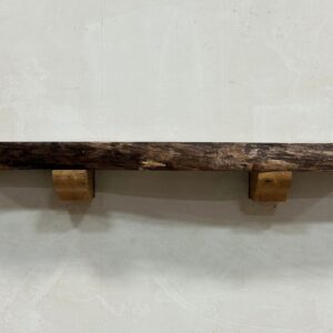Live Edge Walnut Wood Fireplace Mantel - Front WAM-006