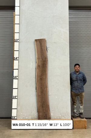 Live Edge Walnut Wood Slab - Front WA 010-01