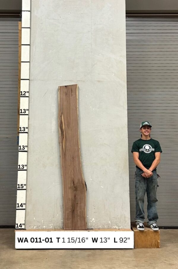 Live Edge Walnut Wood Slab - Front WA-011-01