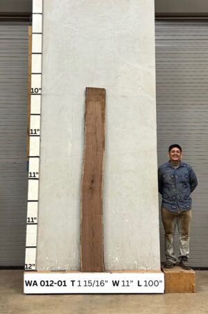 Live Edge Walnut Wood Slab - Front WA-012-01
