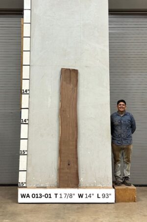 Live Edge Walnut Wood Slab - Front WA-013-01