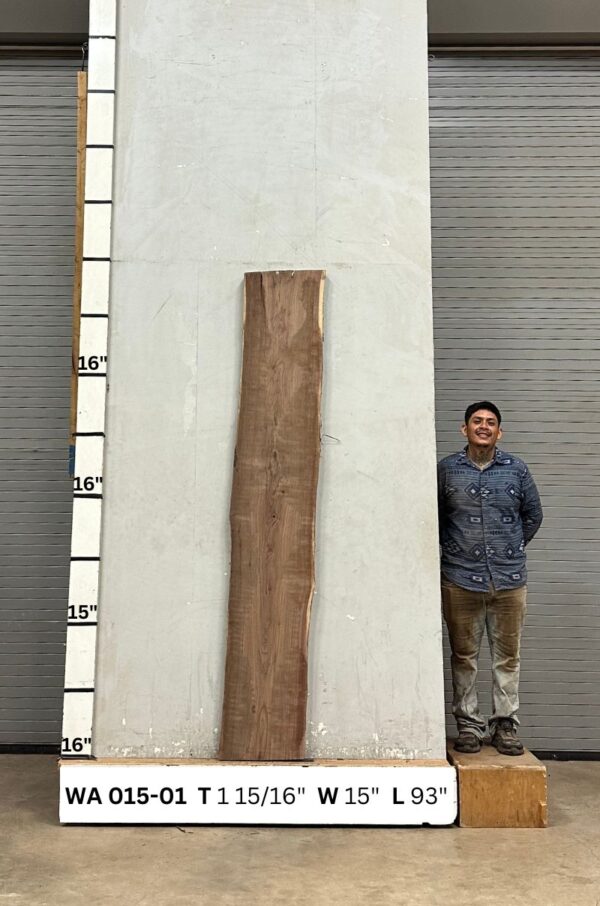 Live Edge Walnut Wood Slab - Front WA-015-01