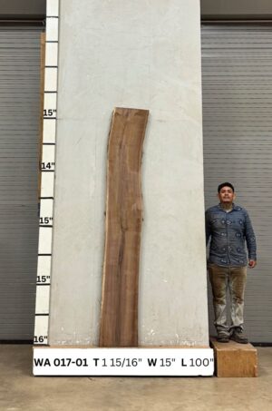 Live Edge Walnut Wood Slab - Front WA-017-01