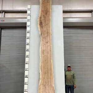 Live Edge Pecan Wood Slab - Front PE-408-05