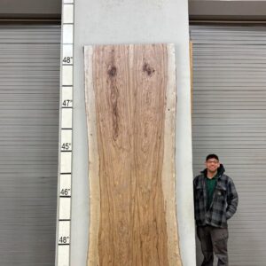 Live Edge Pecan Wood Slab Glue Up - Front PE-750-06-07