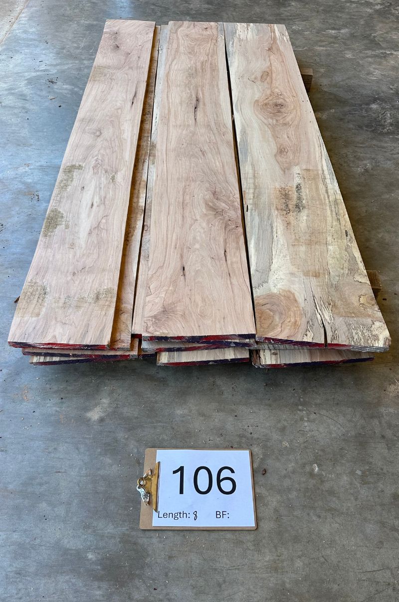 Pecan Whole Log Lumber Pack PE 106