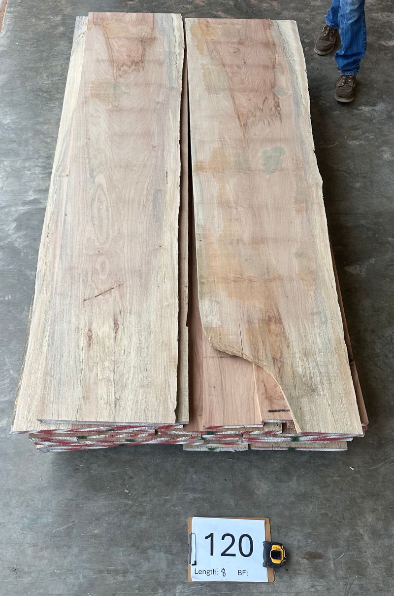 Pecan Whole Log Lumber Pack PE 120