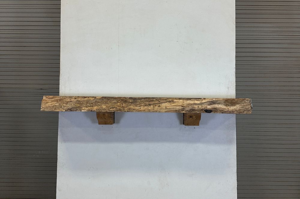 Live Edge Pecan Mantel PEM-234 - Image 2