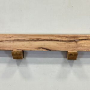 Milled Edge Pecan Fireplace Mantel - Bottom PEM-228