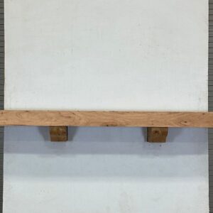 Milled Edge Pecan Wood Fireplace Mantel - Front PEM-221