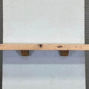 Milled Edge Pecan Wood Fireplace Mantel - Front PEM-229