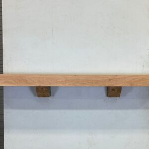 Milled Edge Pecan Wood Fireplace Mantel - Front PEM-230