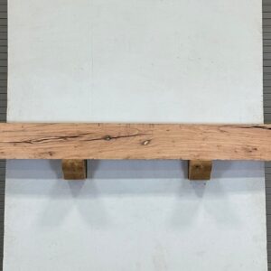 Milled Edge Pecan Wood Fireplace Mantel - Top PEM-221