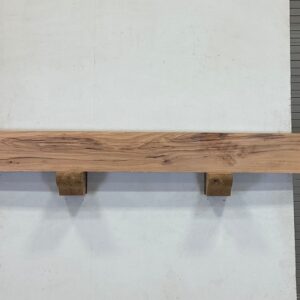 Milled Edge Pecan Wood Fireplace Mantel - Top PEM-223