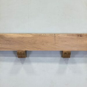 Milled Edge Pecan Wood Fireplace Mantel - Top PEM-226