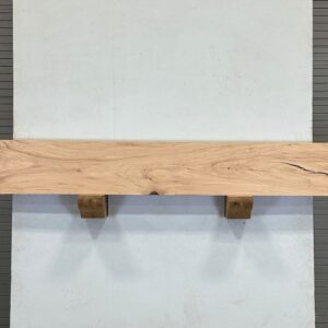 Milled Edge Pecan Wood Fireplace Mantel - Top PEM-229