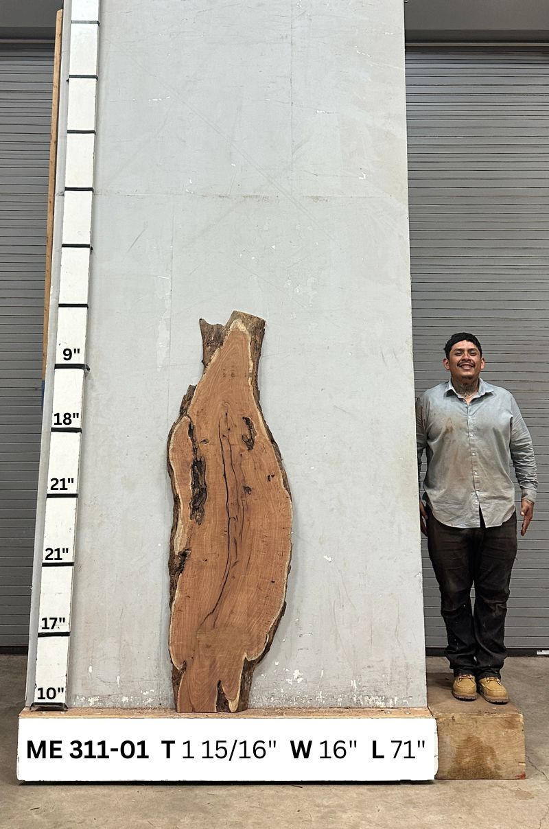 Live Edge Mesquite Wood Slab - Back ME-311-01