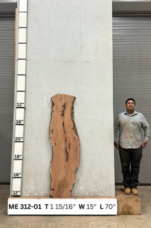Live Edge Mesquite Wood Slab - Front ME-312-01