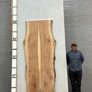 Live Edge Pecan Wood Slab - Front PE-011-01-02