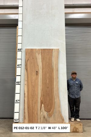 Live Edge Pecan Wood Glue Up Front PE-012-0102