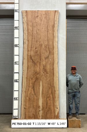 Live Edge Pecan Wood Slab Glue Up - PE-750-01-02