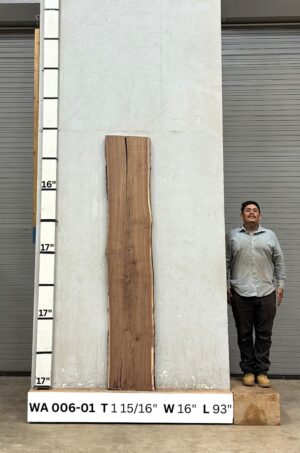 Live Edge Walnut Wood Slab - Front WA-006-01