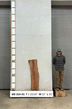 Live Edge Mesquite Wood Slab Front- ME-314-01