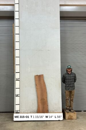 Live Edge Mesquite Wood Slab Front- ME-315-01
